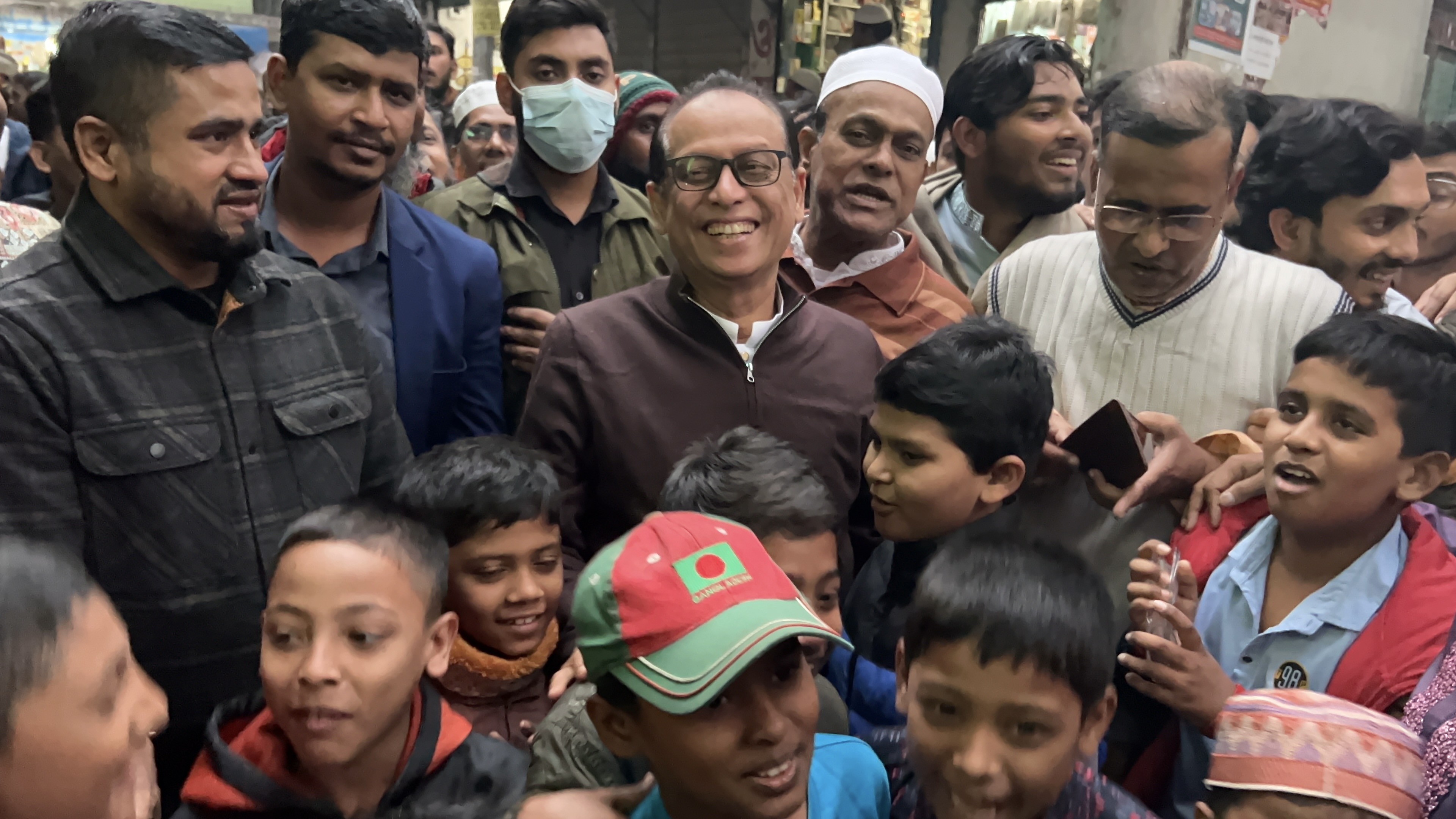 Dr. M A Quayum with children